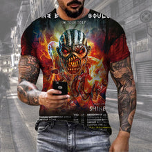 Carregar imagem no visualizador da galeria, Men&#39;s Digital Print Street Sports Short Sleeve T-Shirt
