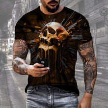 Carregar imagem no visualizador da galeria, Men&#39;s Digital Print Street Sports Short Sleeve T-Shirt
