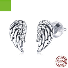 Carregar imagem no visualizador da galeria, S925 Sterling Silver Wings Earrings Hypoallergenic
