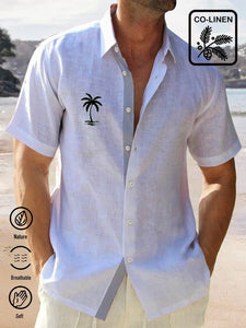 Men'sLoose-fit Casual Cozy Resort Palm Tree Shirt