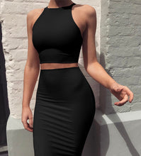 Carregar imagem no visualizador da galeria, Slim two-piece vest dress
