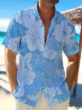 Carregar imagem no visualizador da galeria, Men&#39;sLoose Casual Cozy Resort Floral Shirt
