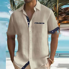 Carregar imagem no visualizador da galeria, Summer New European And American Style Men&#39;s Clothing Shirt Leisure Lapel Fashion Printing
