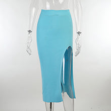 Carregar imagem no visualizador da galeria, Fashion New Elastic Slim Bag Hip Skirt Two-piece Women
